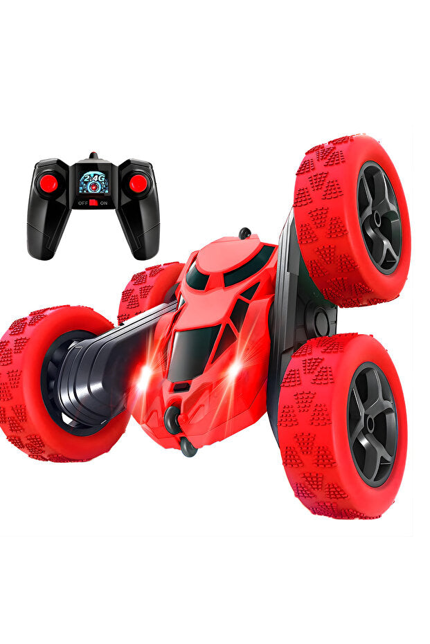 NEXSO 4WD RC Stunt Car with 360° Rotation, 180° Flip, LED Lights, 90+ min Playtime, 2.4GHz Remote