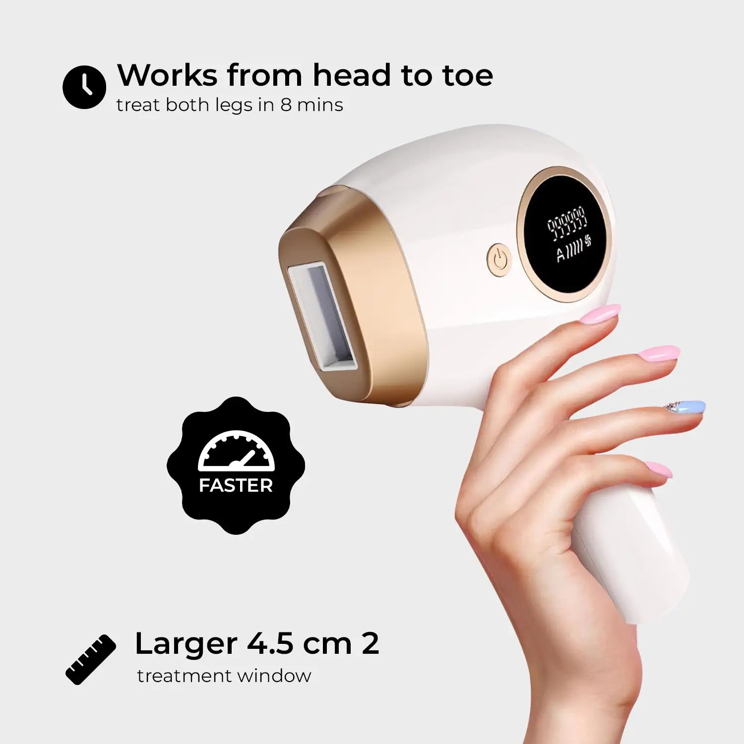 Nexso IPL Laser Hair Removal 999999 Flashes Cooling Tech