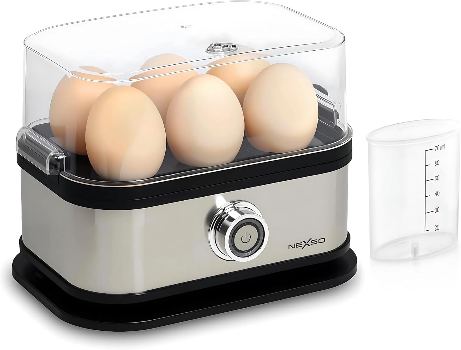 NEXSO Electric Egg Boiler – 200W Auto Shut-Off Cooker