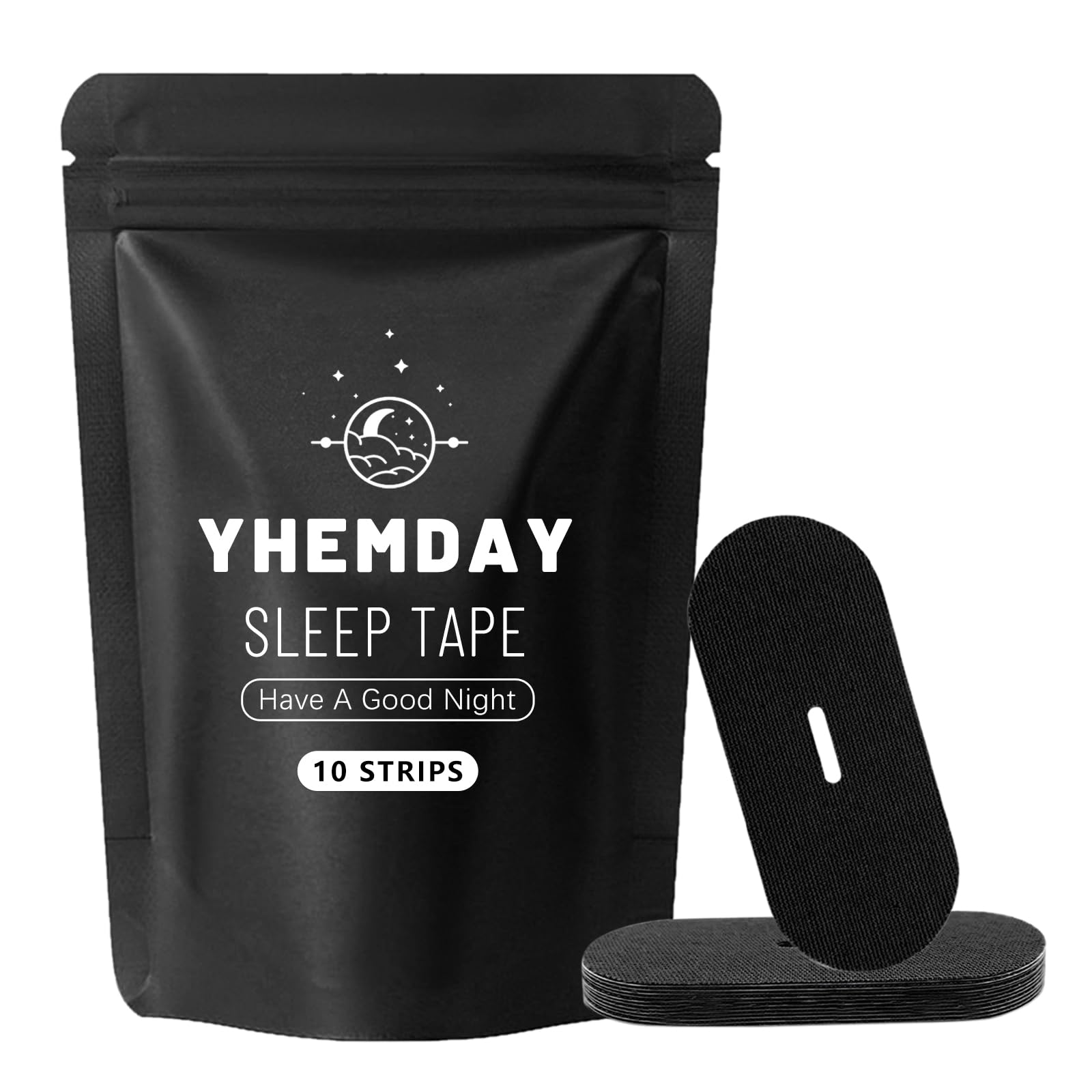 Yhemday Mouth Tape for Sleeping - Anti Snoring Strips for Better Sleep - Comfortable & Hypoallergenic - Promote Nasal Breathing (Blue, 30)