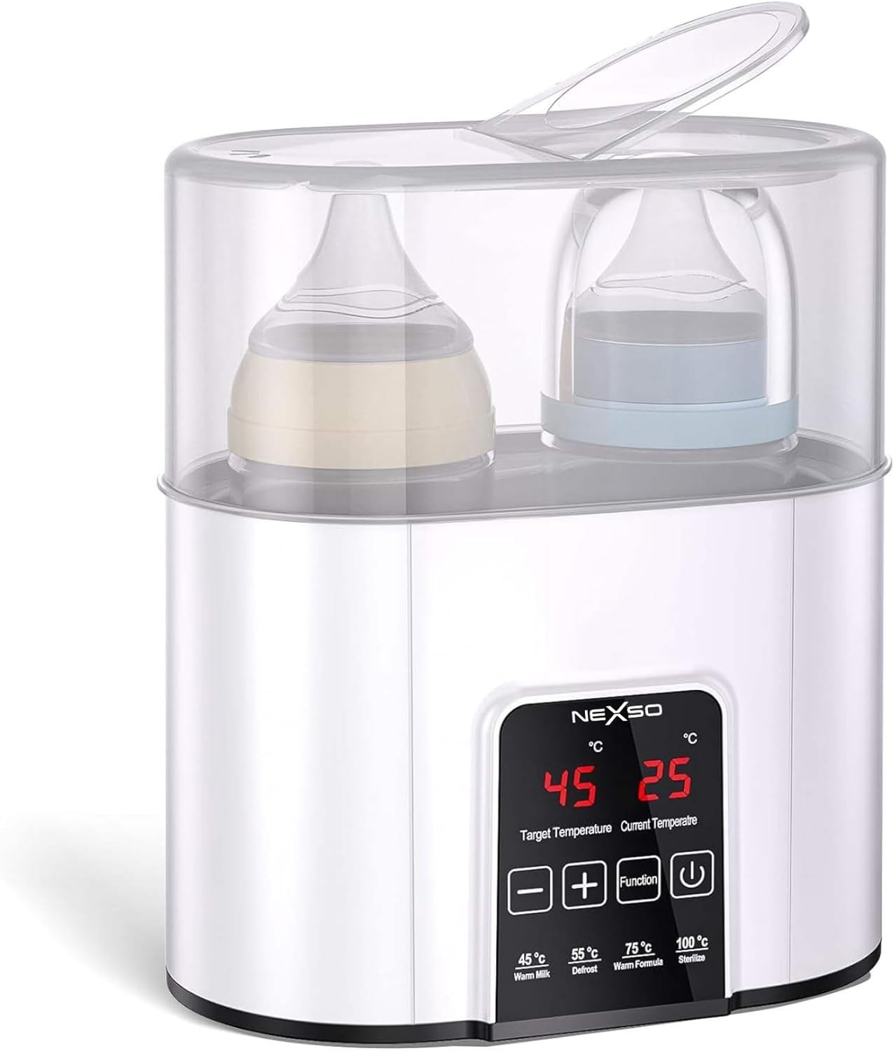 Nexso N20 Baby Bottle Warmer Dual Temp Fast Sterilizer