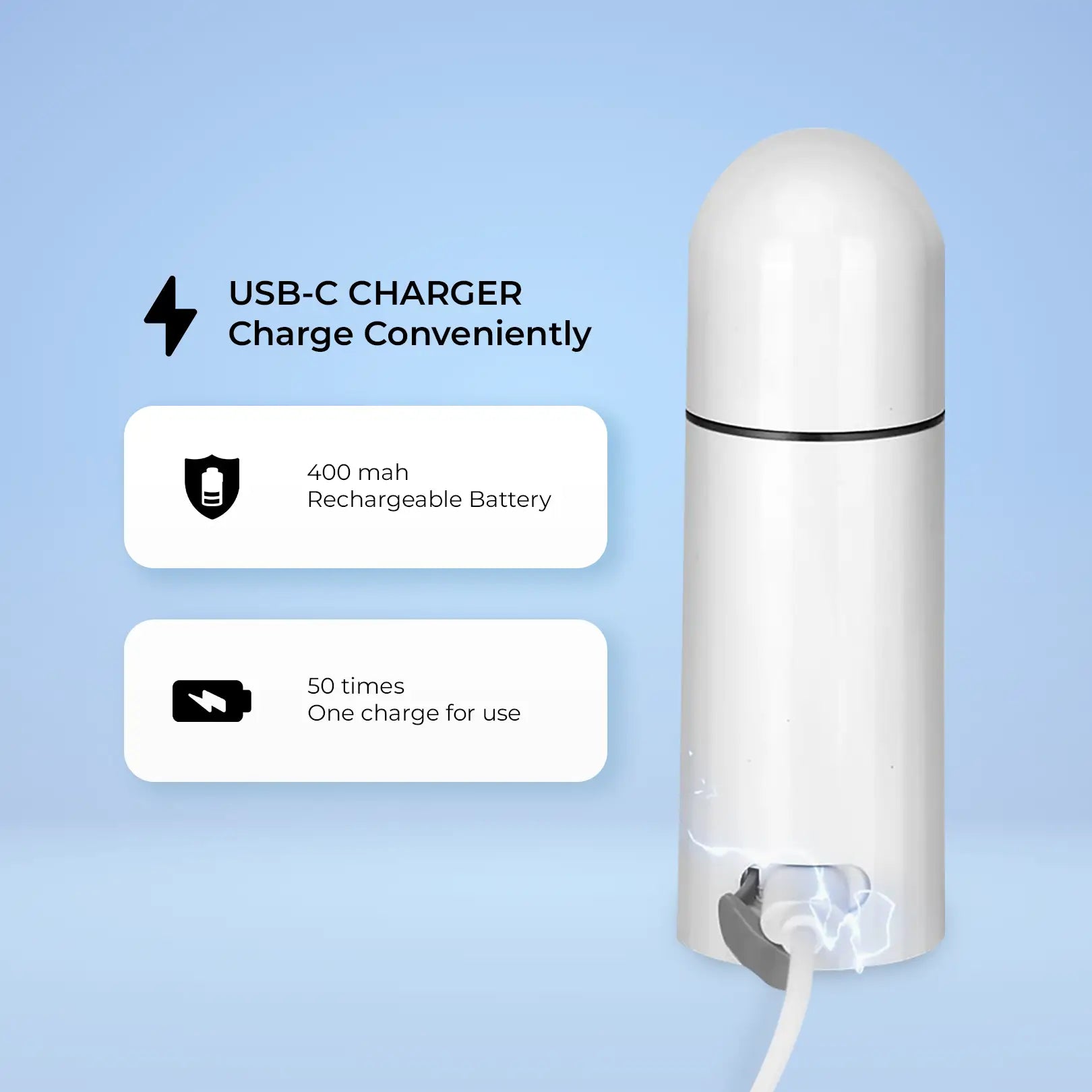 Nexso Portable Bidet 350ml Rechargeable Travel Shattaf