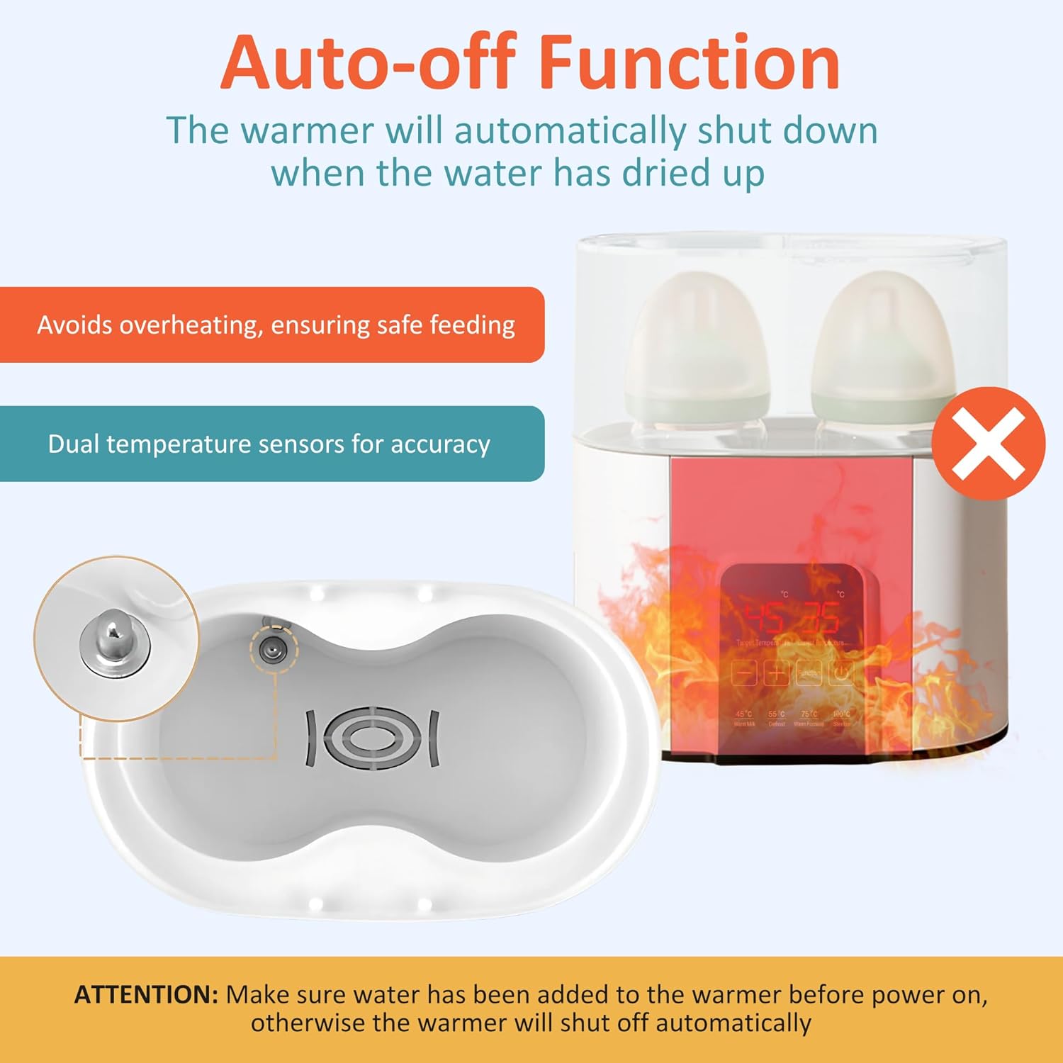 Nexso N20 Baby Bottle Warmer Dual Temp Fast Sterilizer
