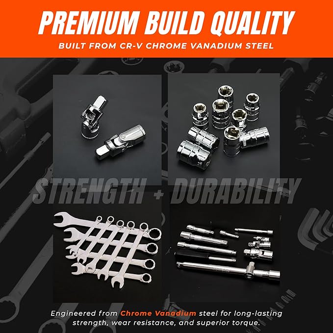 NEXSO 82-Piece Tool Set – Socket Wrench Ratchet Kit