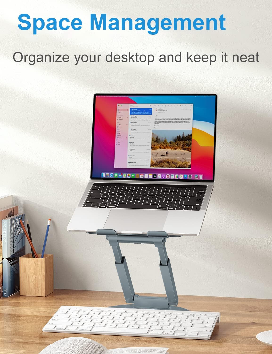 Nexso 360° Adjustable Laptop Stand Aluminium Ergonomic