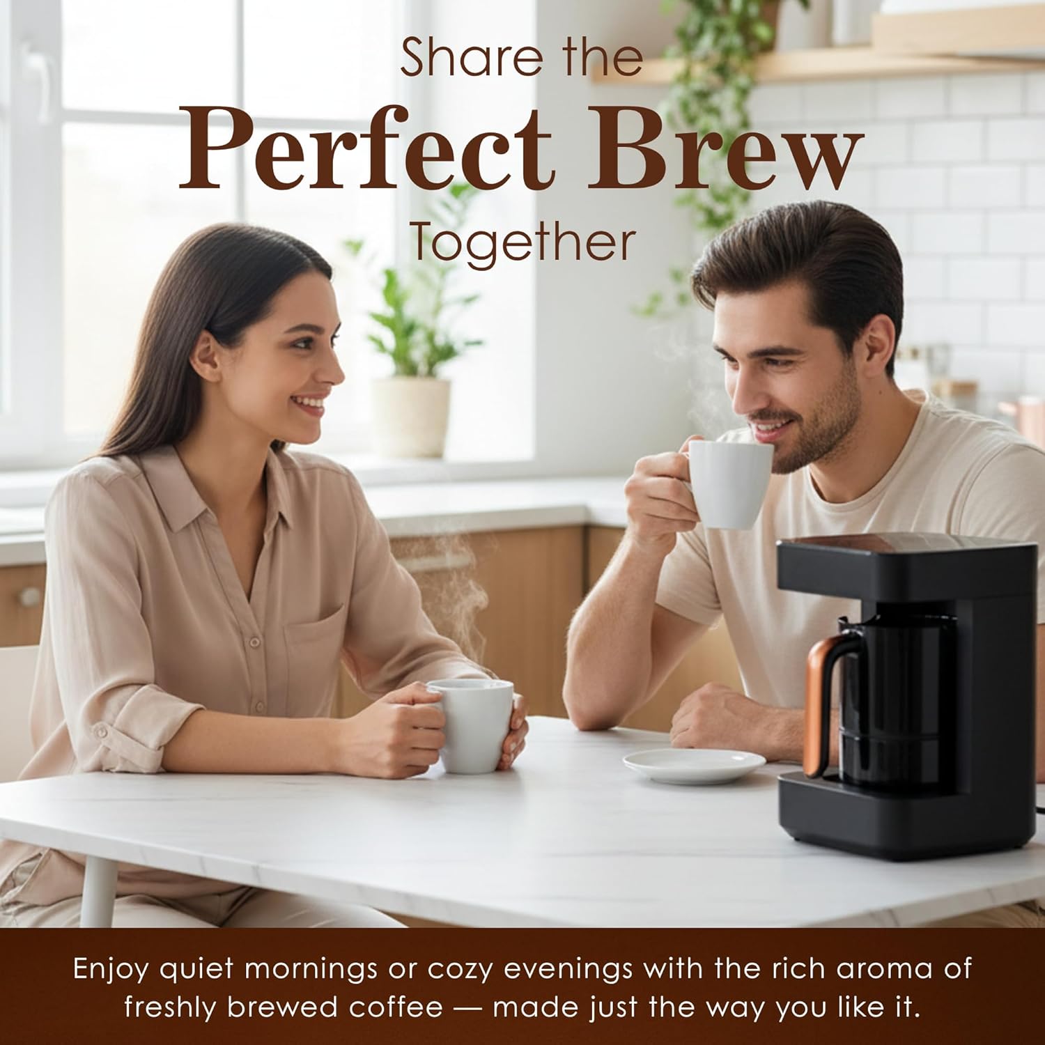 NEXSO Turkish Coffee Maker – Electric Double-Spout Thermal