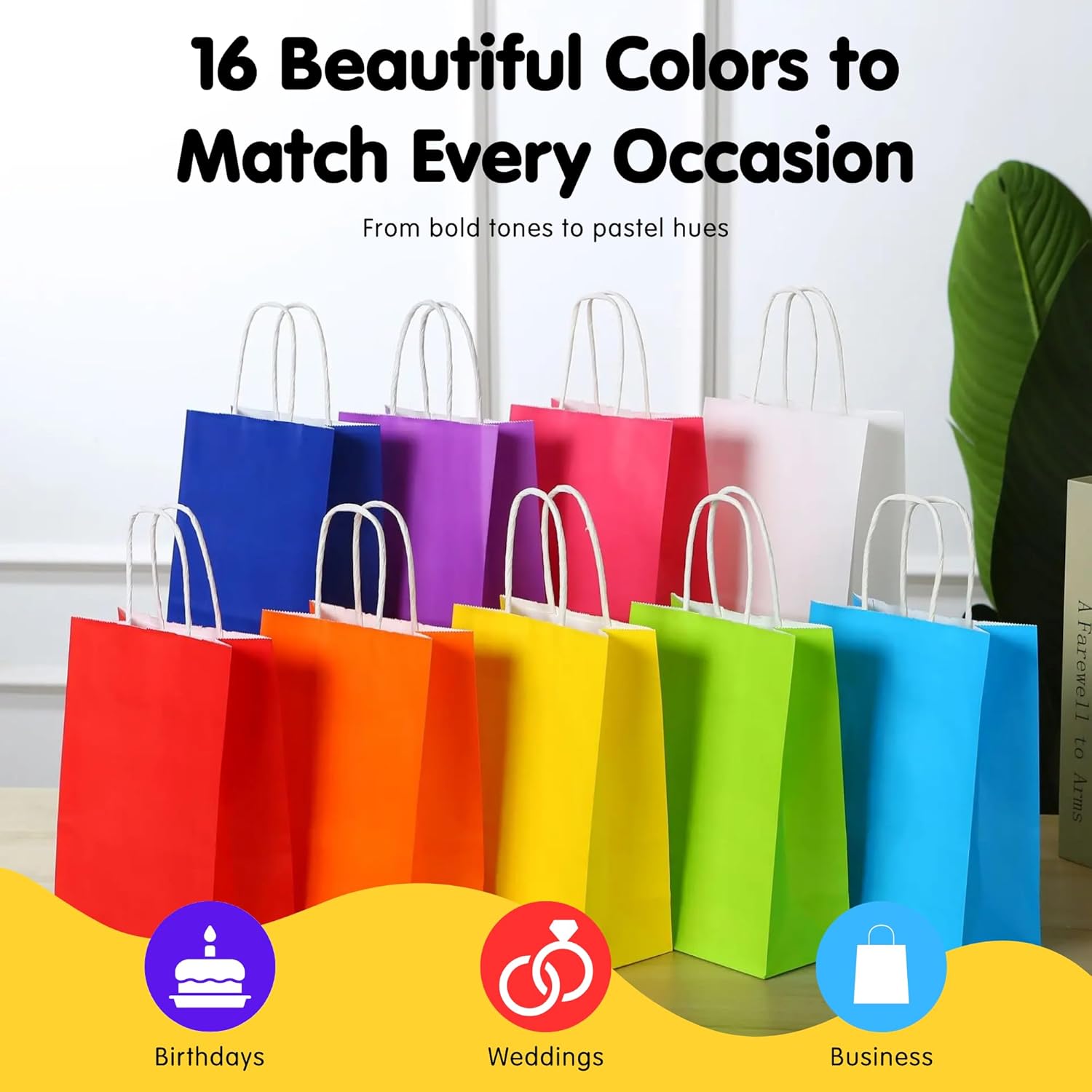 Nexso Kraft Paper Gift Bags 32PCS – Multicolour (UAE)