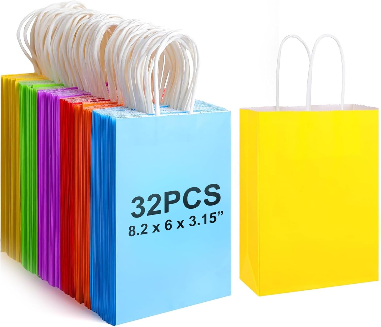 Nexso Kraft Paper Gift Bags 32PCS – Multicolour (UAE)