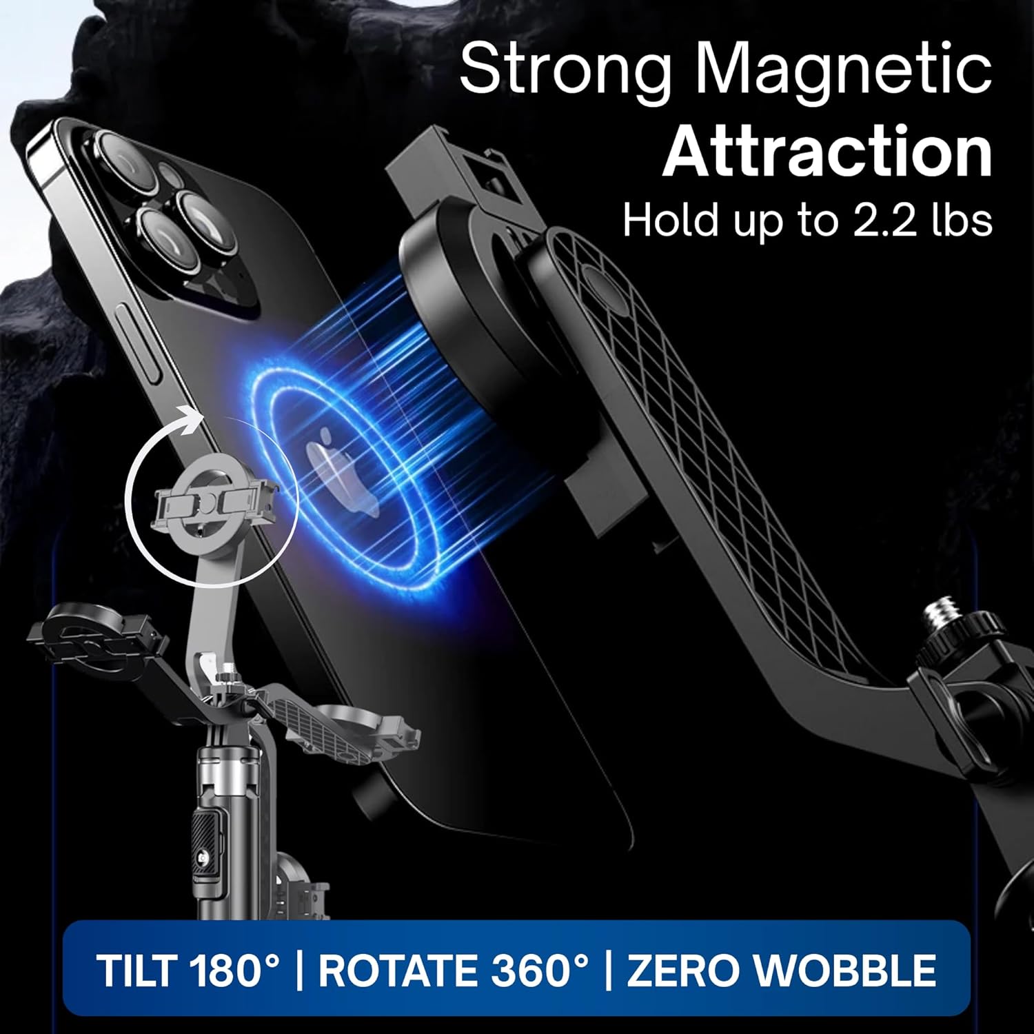 Nexso Magnetic Selfie Stick Tripod Bluetooth 1.34m