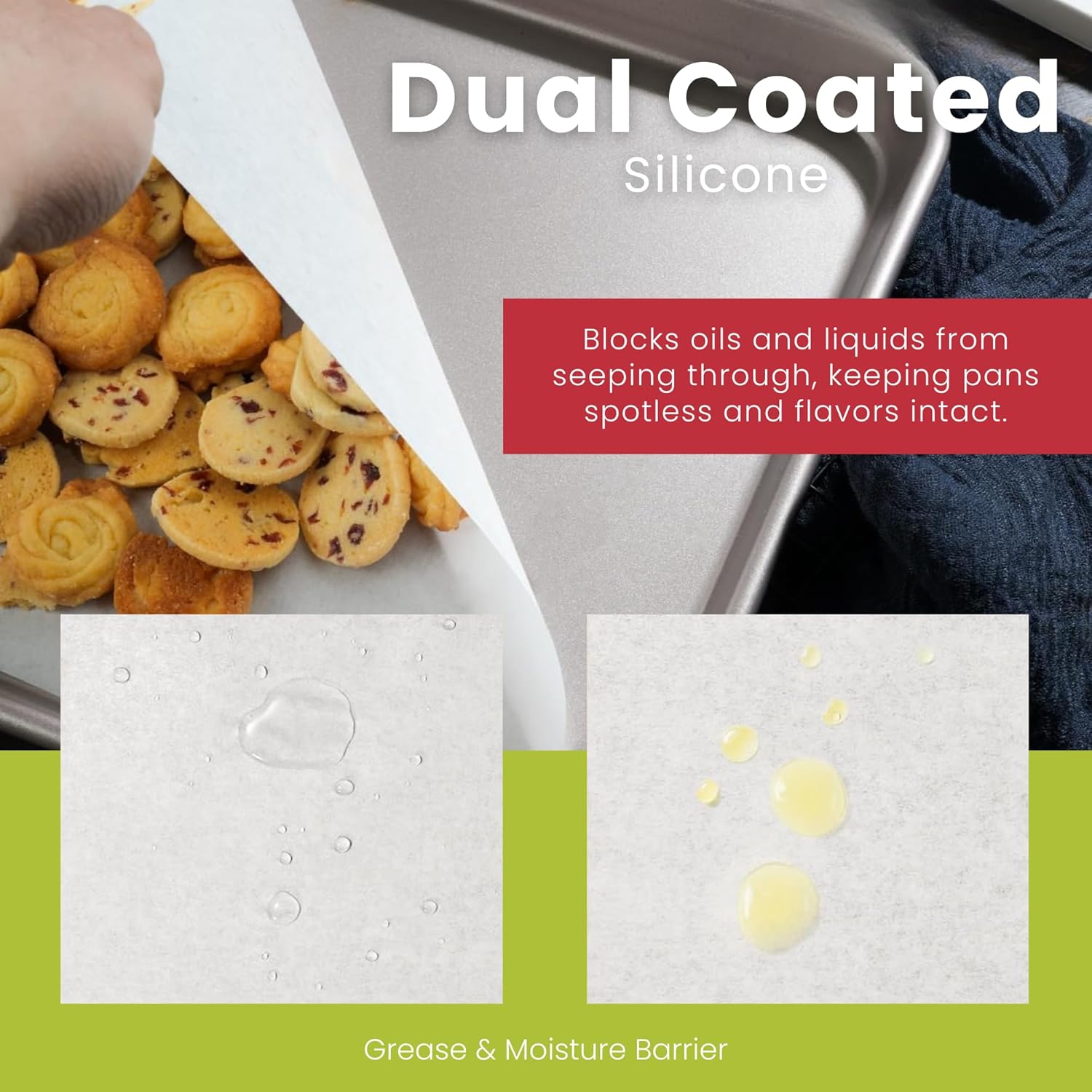 NEXSO Silicone Baking Paper – Non-Stick Heat-Resistant 75m