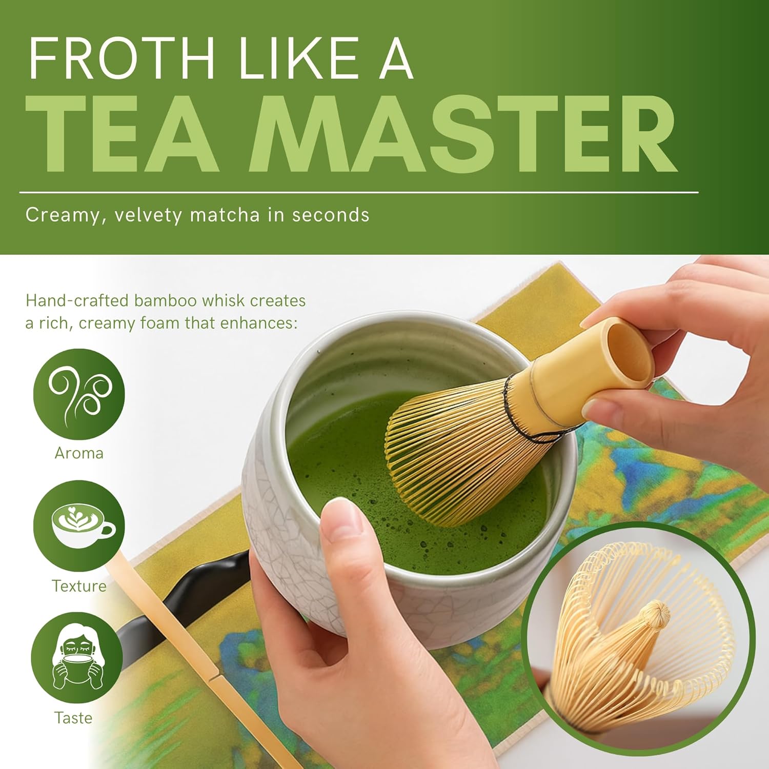 Nexso 7pcs Matcha Set Traditional Japanese Tea Kit