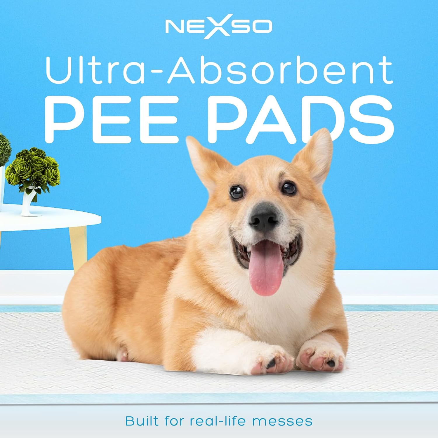 Nexso Dog Pee Pads 100pcs 33x45cm 5-Layer Leak-Proof