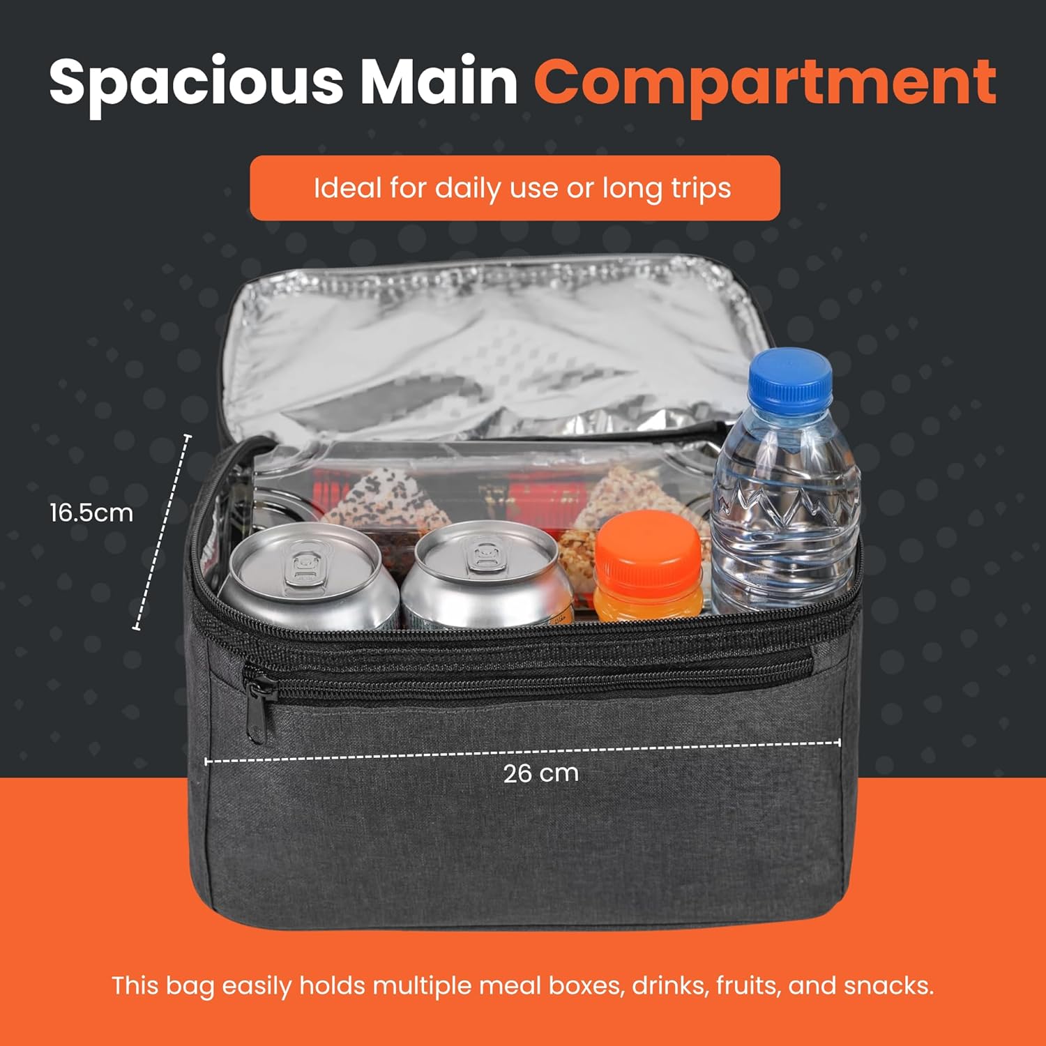 NEXSO Insulated Lunch Bag – Waterproof Thermal Cooler Tote