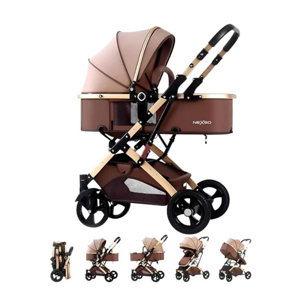 Nexso 2-in-1 Baby Stroller Reversible Foldable
