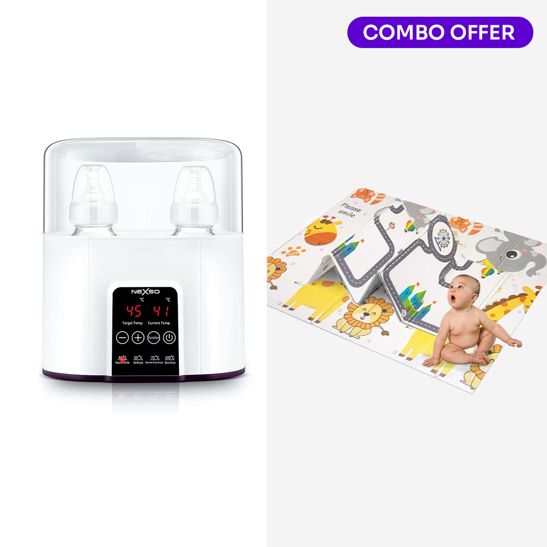 Baby Bottle Warmer + Baby Play Mat + Baby Play Mat(Giraffe & dreamy city