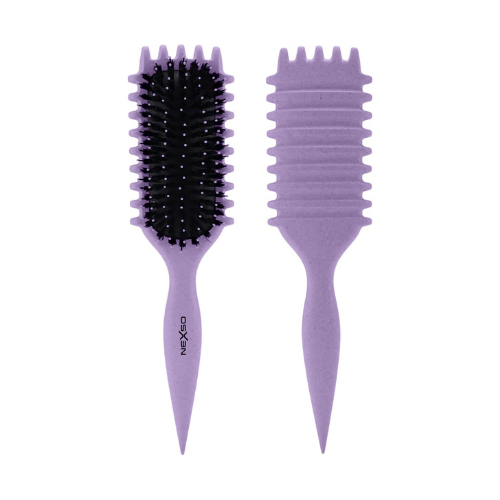 Nexso Curl Defining Hair Brush – Heat-Resistant, Purple