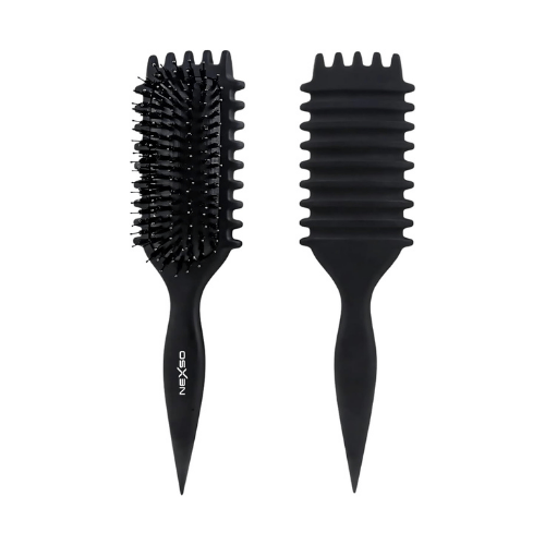 Nexso Curl Defining Hair Brush – Heat-Resistant, Black